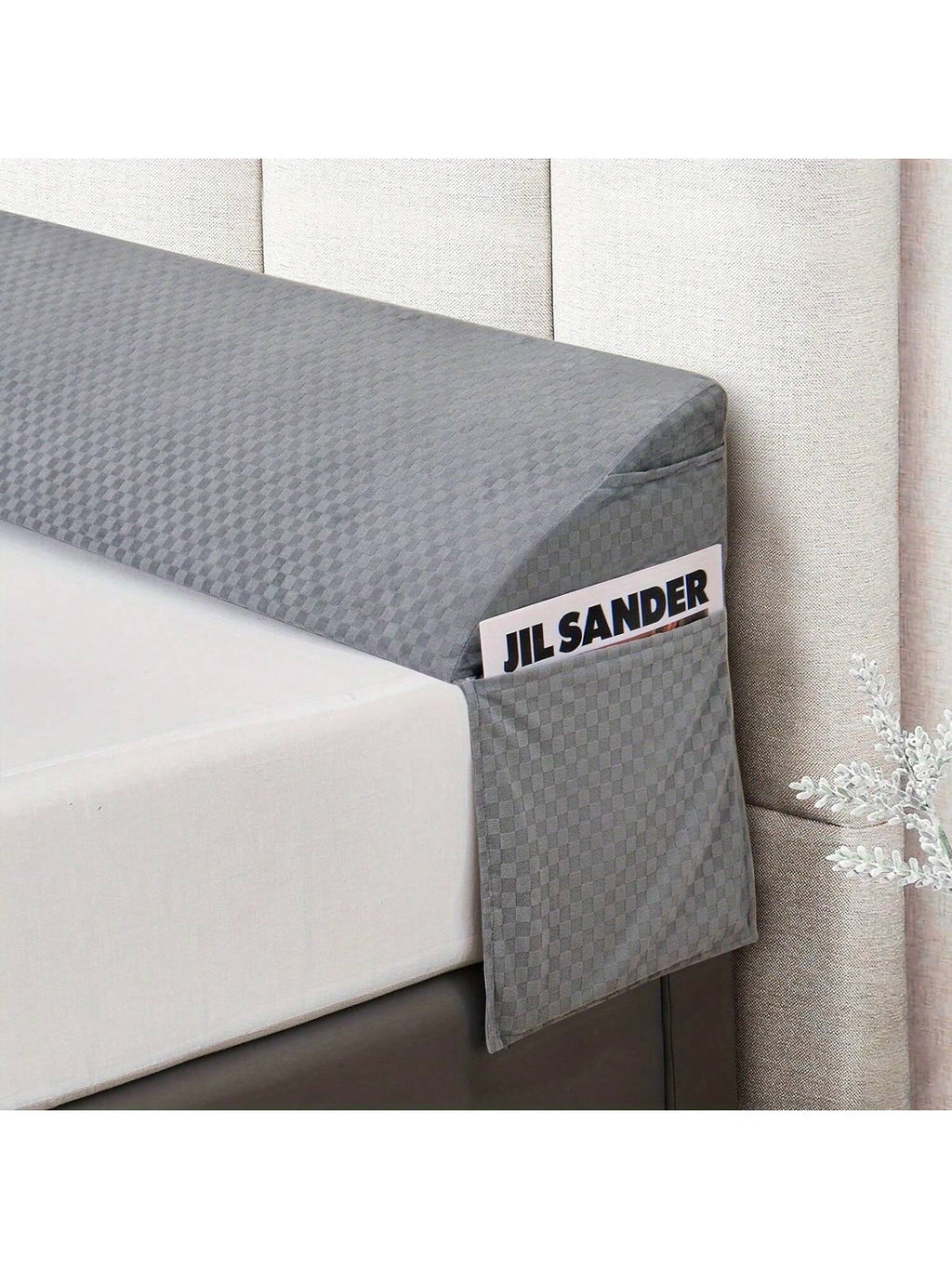 Wedge Pillow for Headboard - Bed Wedge Pillow Headboard, Bed Wedge Gap Filler, Pillow Wedge for Headboard Gap - Fill the Gap (0-8") between Headboard and Mattress